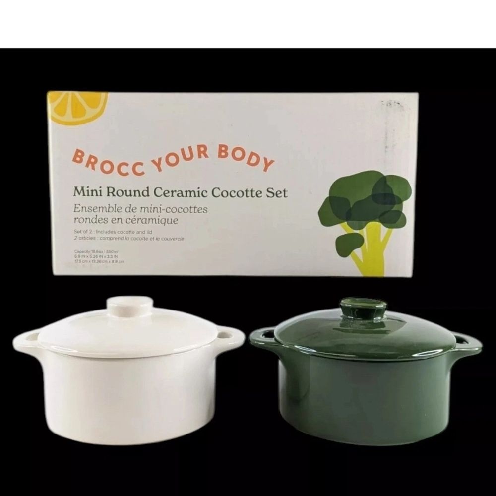 Mini Round Ceramic Cocotte Set - Picture 5 of 5